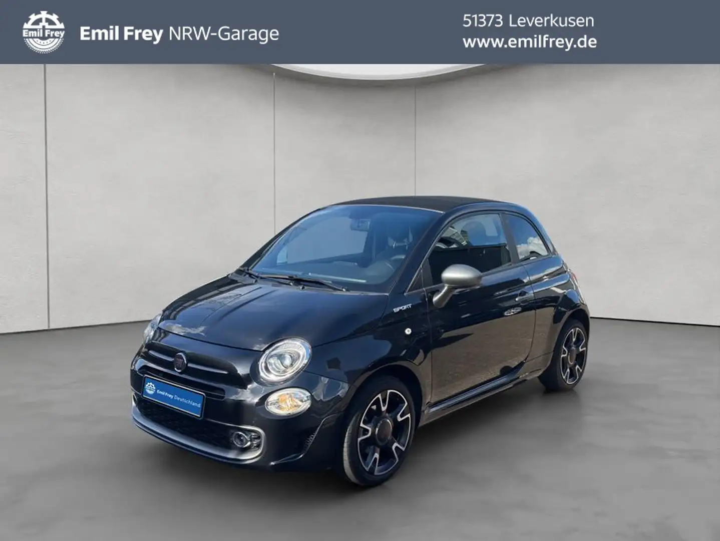 Fiat 500 C 1.0 GSE Hybrid Sport NAVI+PDC Nero - 1