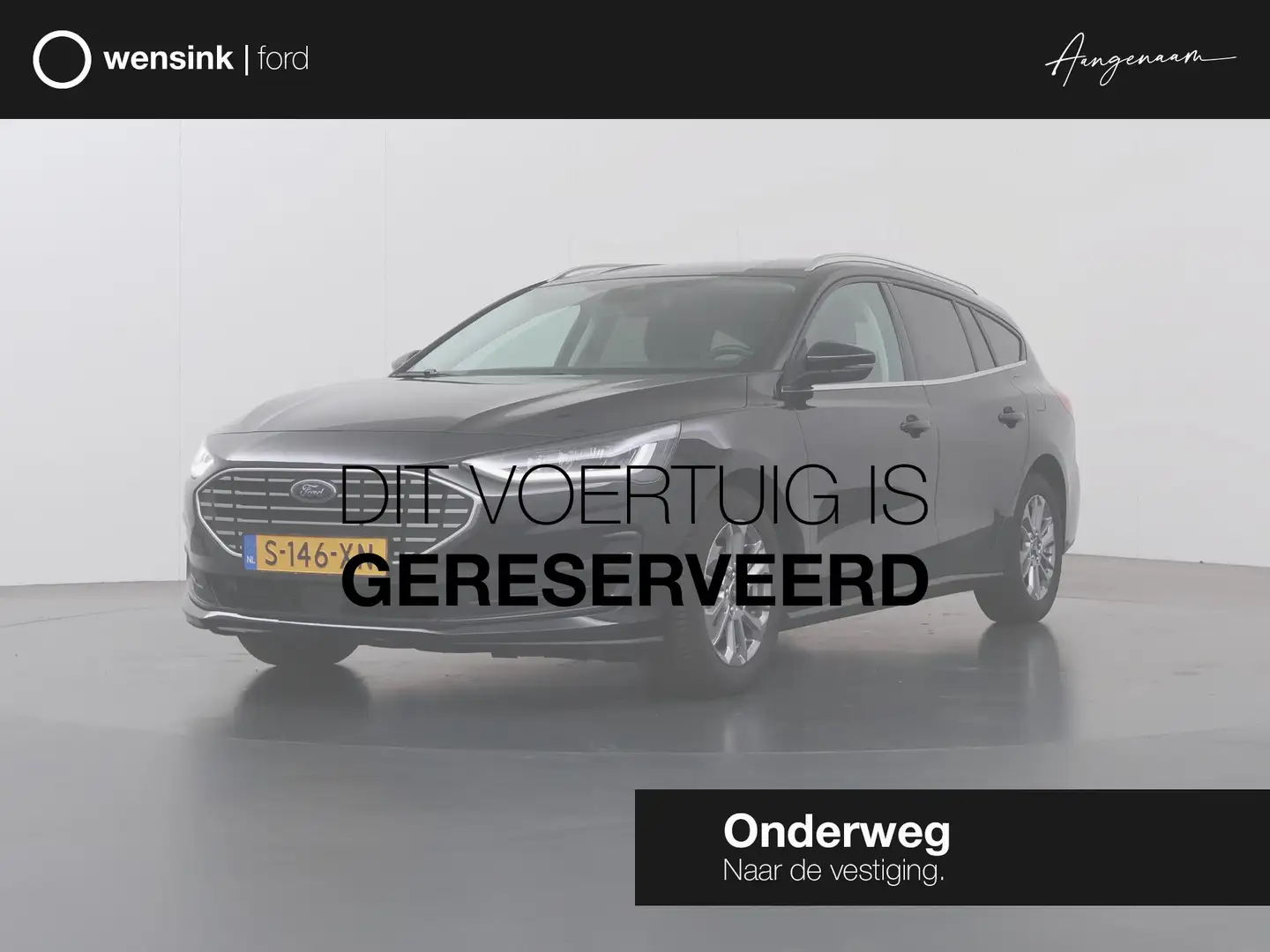 Ford Focus Wagon 1.0 EcoBoost Hybrid Titanium | Navigatie | C Zwart - 1