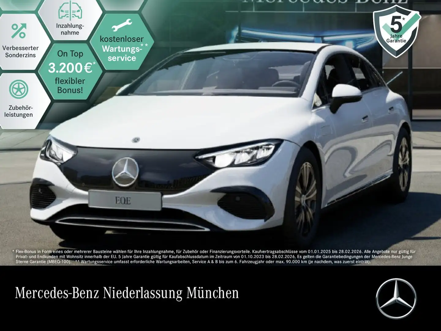Mercedes-Benz EQE 300 Avantgarde WideScreen LED Kamera PTS Sitzh Weiß - 1