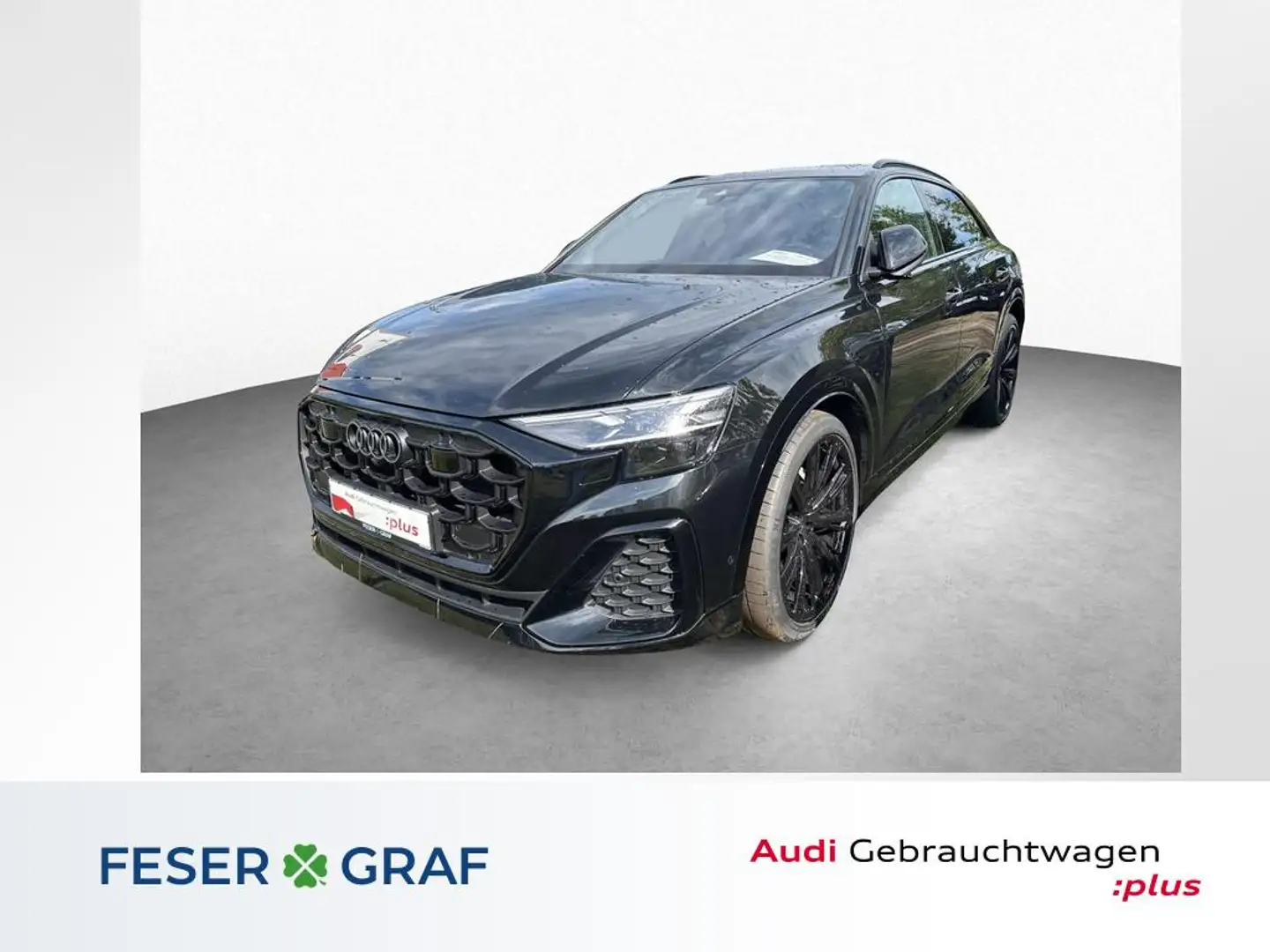 Audi Q8 50 TDI qu 2x S line-Luft-AHK-Pano Schwarz - 1