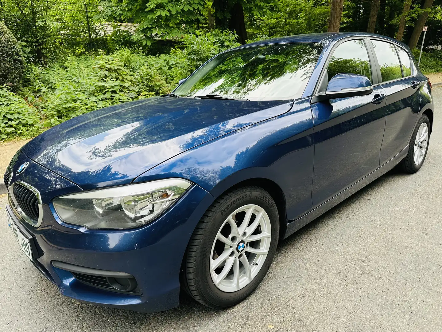 BMW 116 d EfficientDynamics AIRCO GPS CUIR EURO6 8450€ Bleu - 1