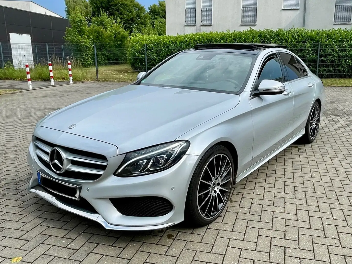 Mercedes-Benz C 300 C 300 9G-TRONIC AMG Line pano burmester TÜV 06/25 Argent - 1