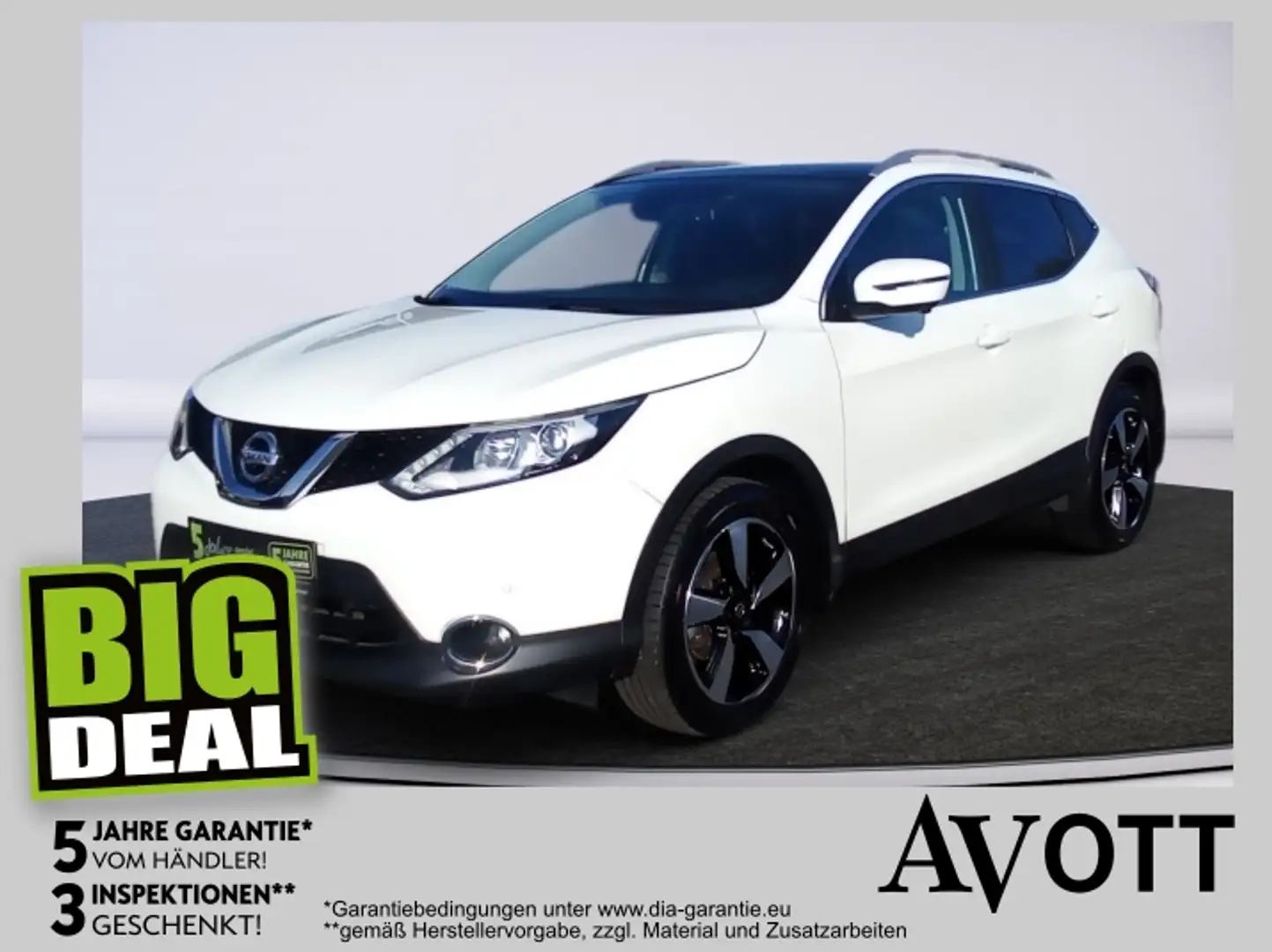 Nissan Qashqai 1.2 DIG-T N-Connecta Weiß - 1
