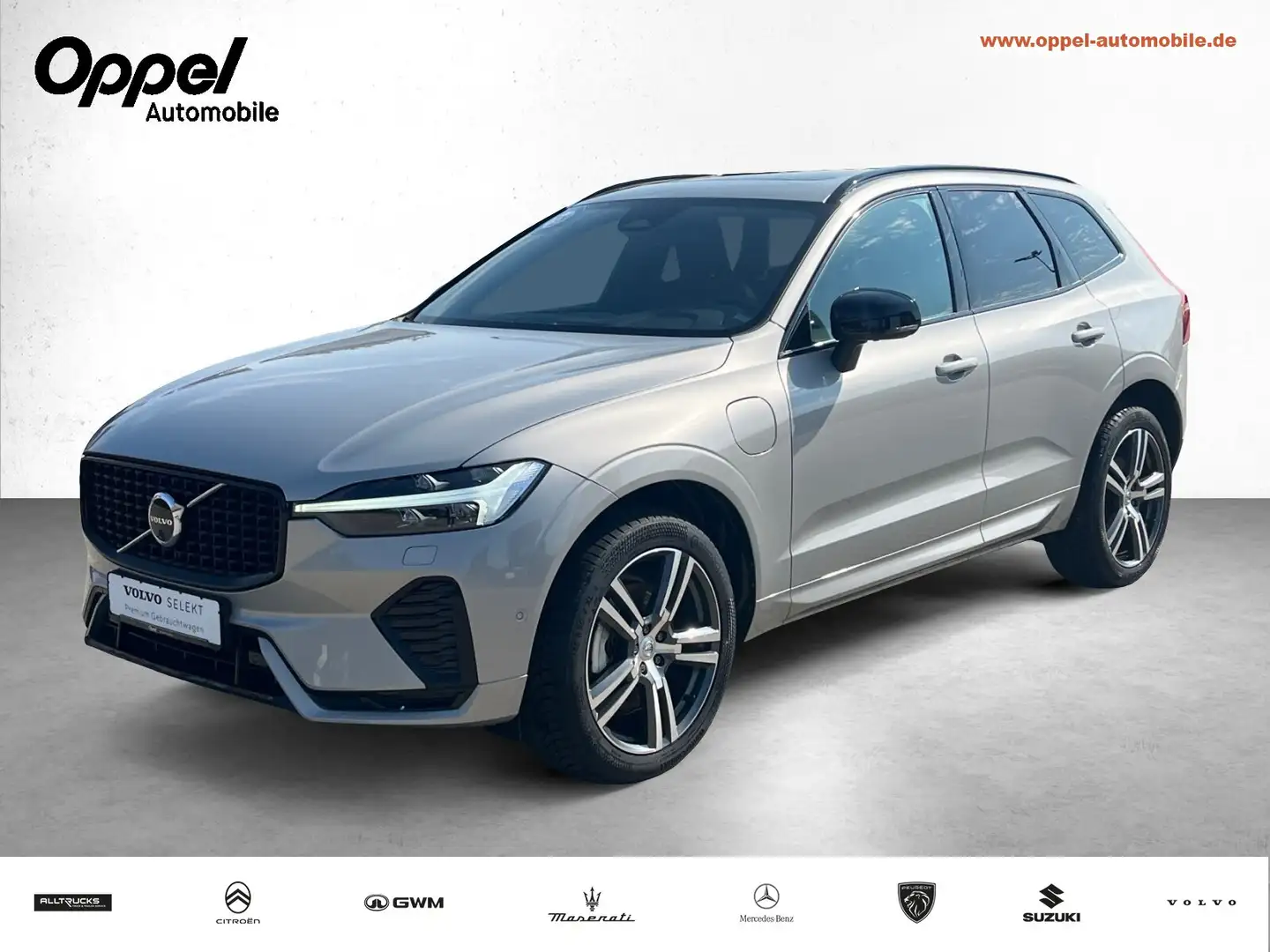 Volvo XC60 XC60 T6 AWD Plus Dark Recharge SITZH+AHK+RFK+TEM Silber - 1