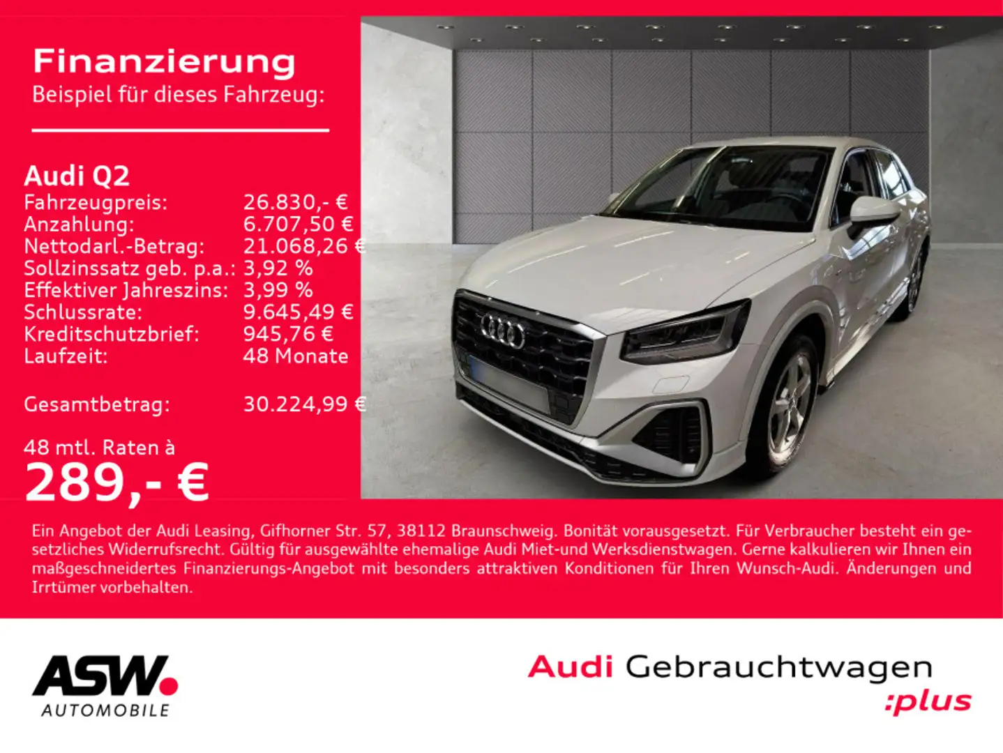 Audi Q2 S line 35TDI Stronic NAVI LED RFK ACC SHZ PDC Weiß - 1
