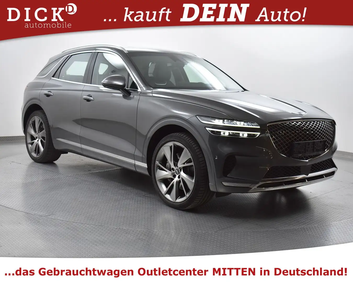 Genesis GV70 Sport 4WD Luxur PANO+MEMO+360+HEAD+AHK+VOLL Gris - 1