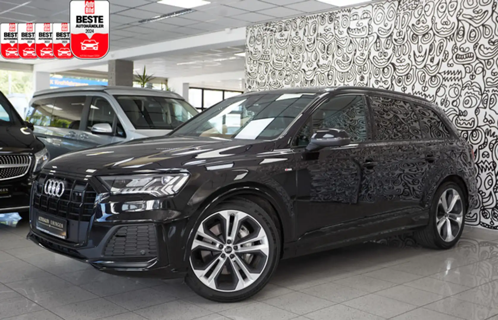 Audi Q7 50 TDI S LINE SPORT PLUS*ALLRADLENK*PANO*7-SI Black - 1