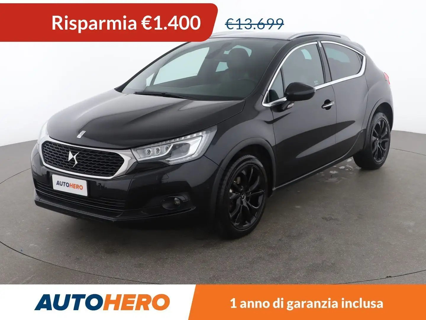 DS Automobiles DS 4 Crossback 1.6 Blue-HDi SportChic 120 CV EAT6 Nero - 1