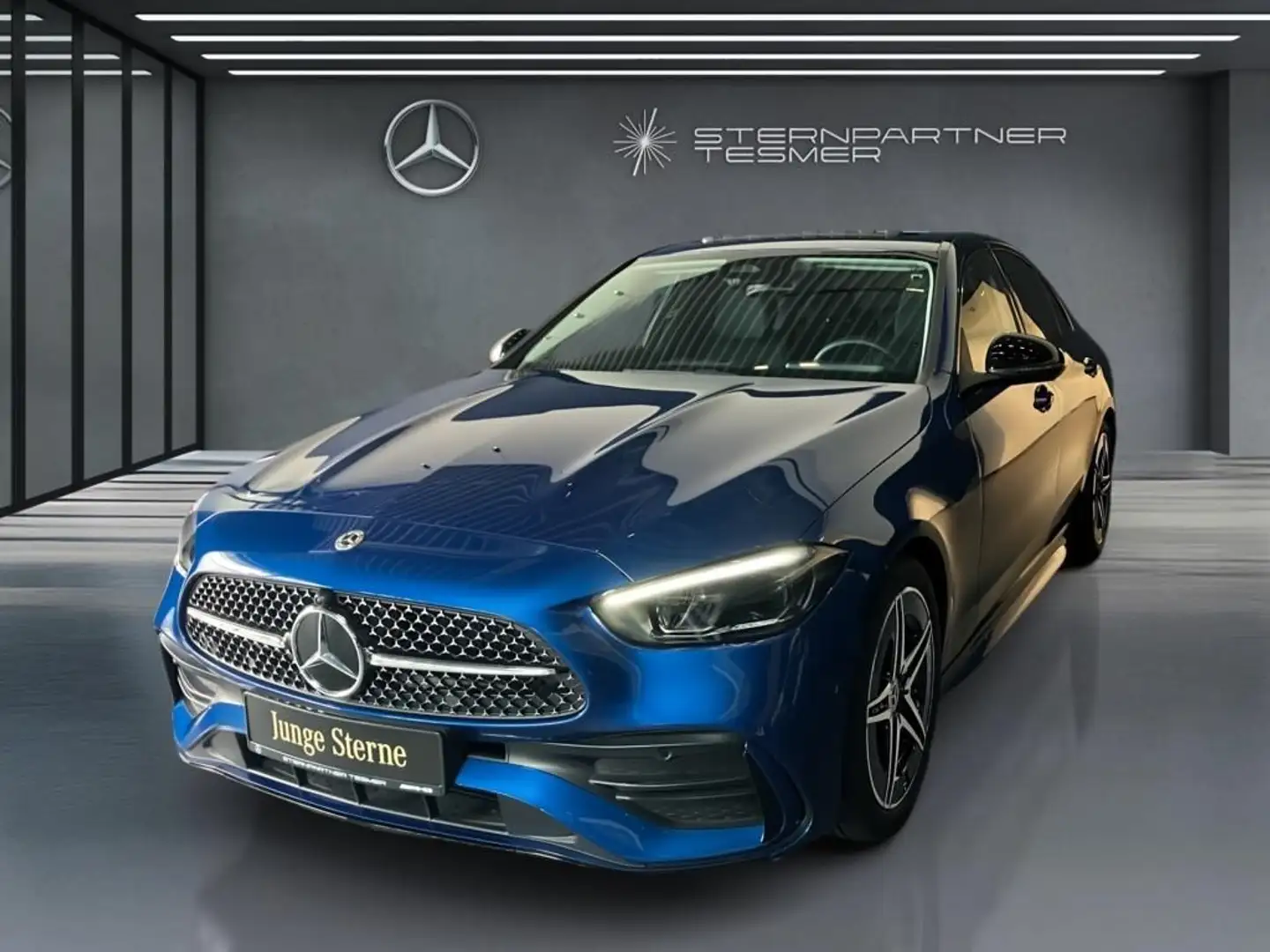 Mercedes-Benz C 200 AMG+NIGHT+KAMERA+SCHIEBEDACH+ADVANCED Blau - 2