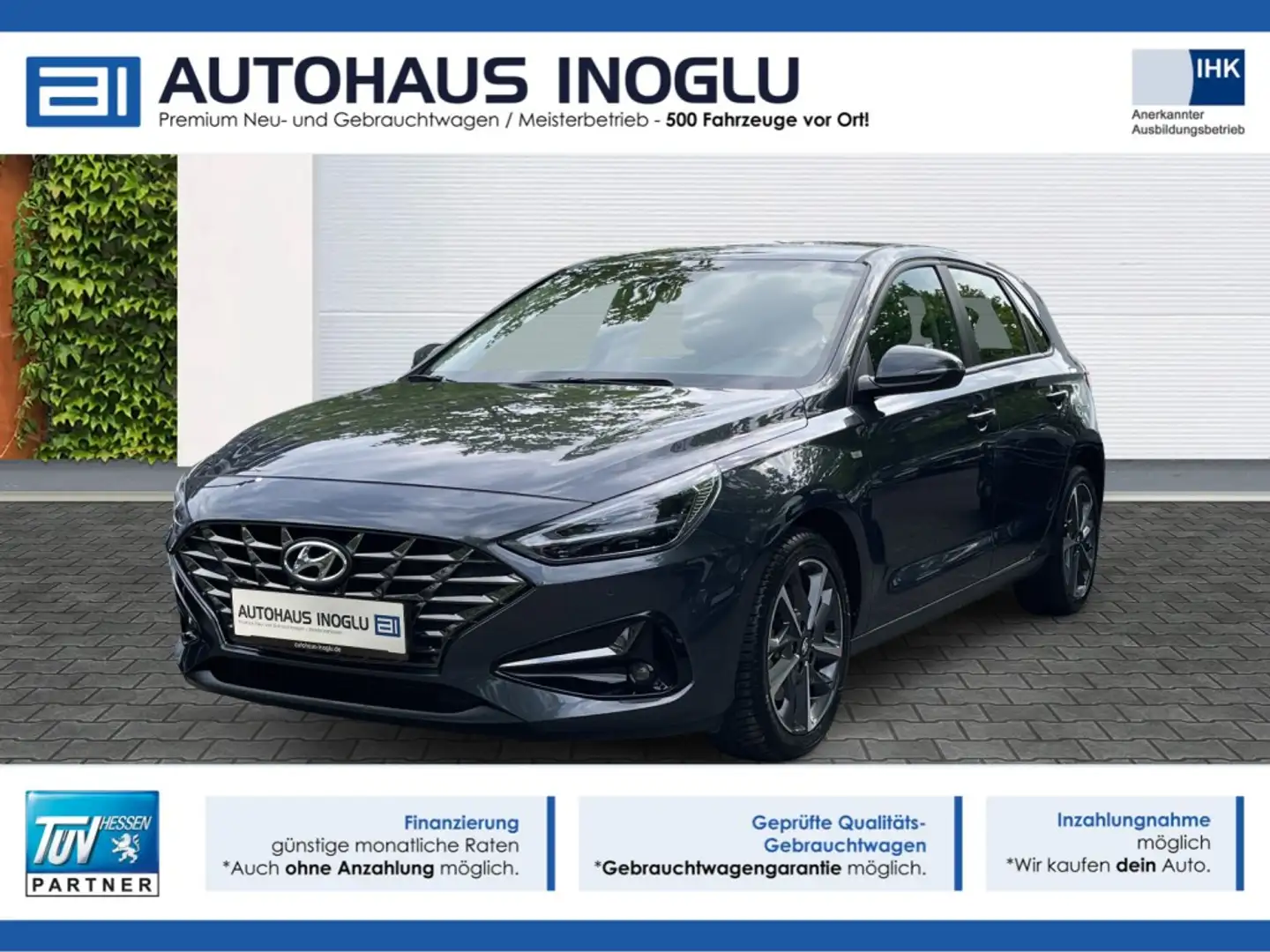Hyundai i30 1.0 T-GDI DCT*Navi*LED*Kamera*Lenk Shz*FCA Šedá - 1