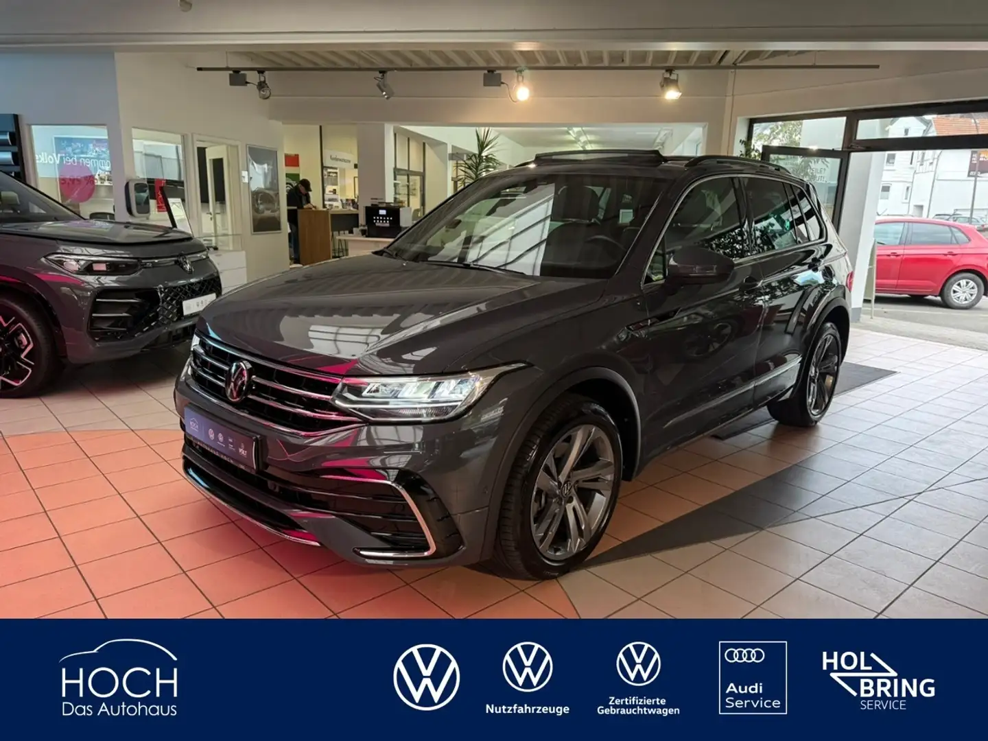 Volkswagen Tiguan 2.0 TSI R-Line 4Motion+AHK+LED Kamera+USB Gris - 1
