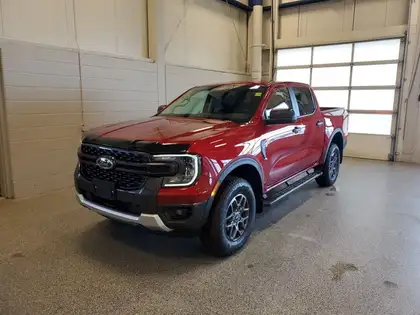 Red 2026 Ford Ranger XLT SuperCrew 4WD Pickup Truck Four-Wheel Drive Automatic