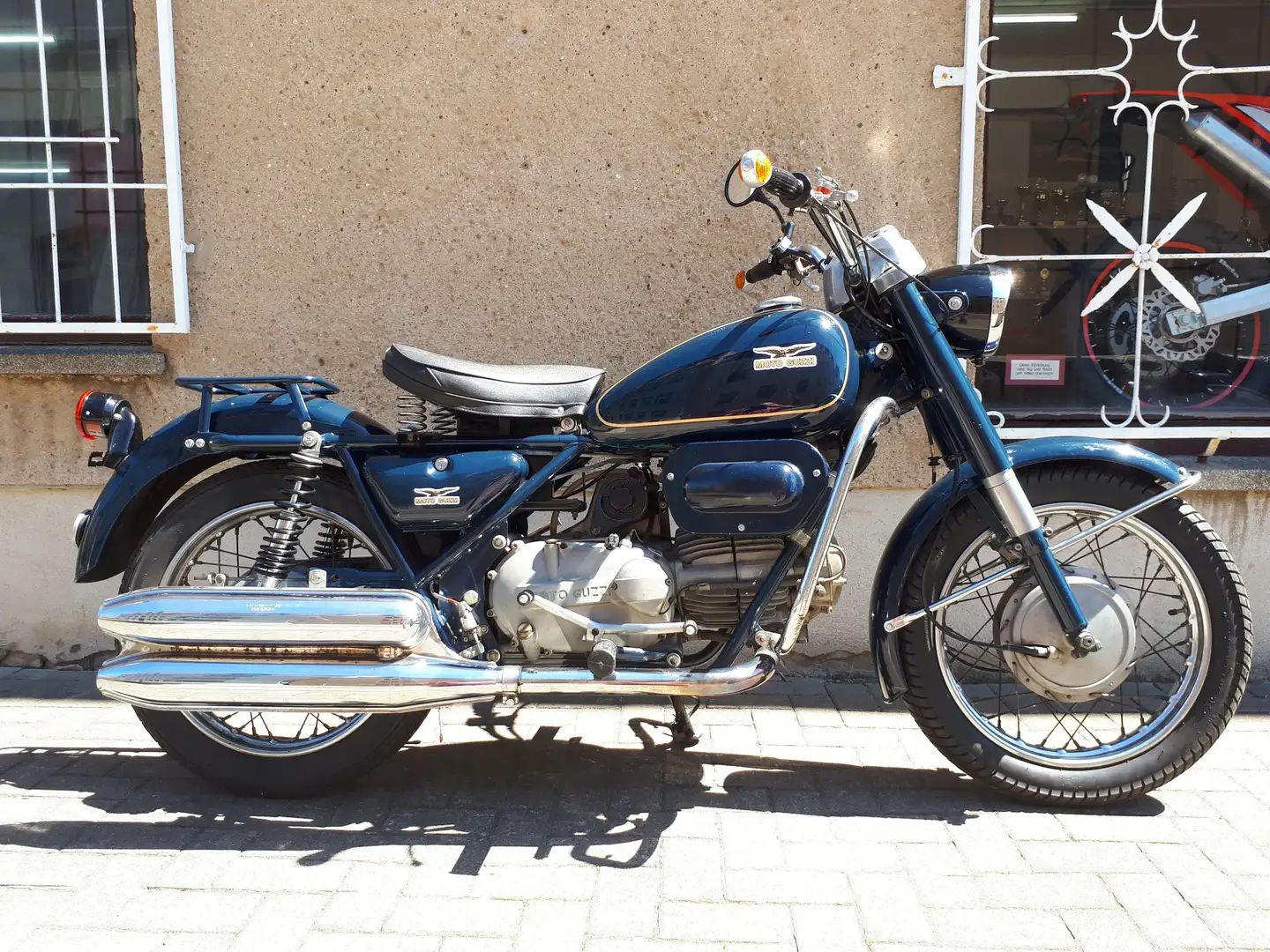 Moto Guzzi Falcone NF 500 mit schöner Patina und wenig Kilometer! Bleu - 1