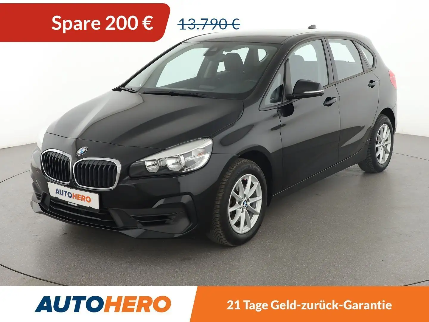 BMW 218 218i Active Tourer Advantage *NAVI*TEMPO*PDC*SHZ* Schwarz - 1
