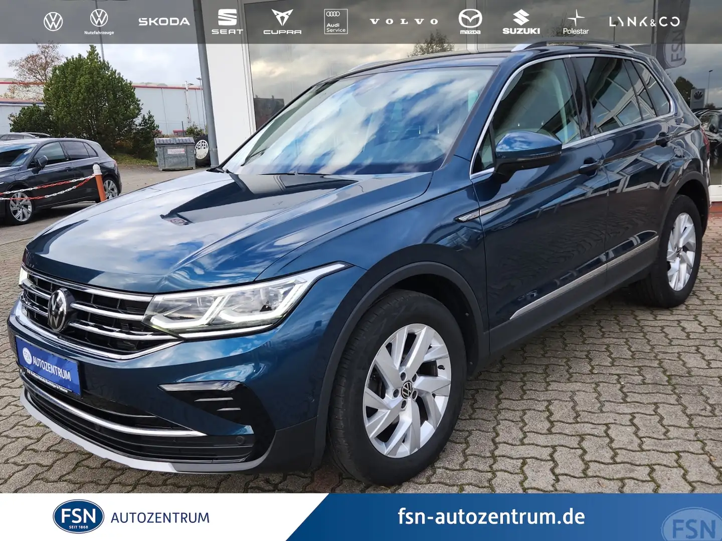 Volkswagen Tiguan 2.0 TDI DSG 4M Elegance Matrix RFK STHZ DCC Blau - 1