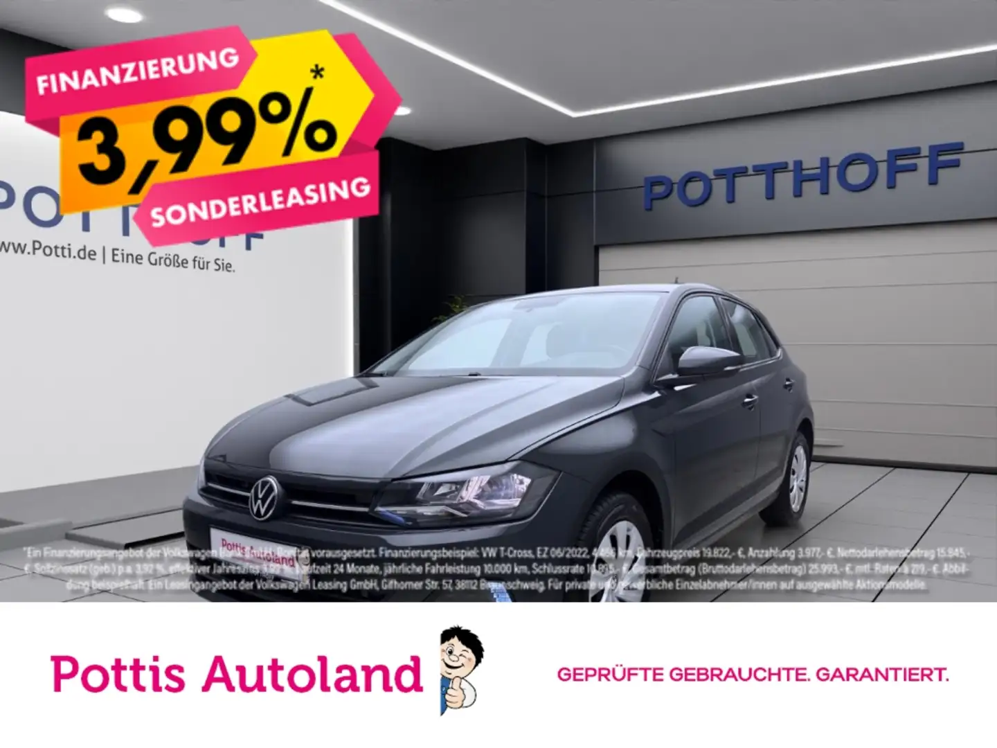 Volkswagen Polo 1.0 TSI DSG COMFORTLINE AHK KLIMA DAB+ Grau - 1