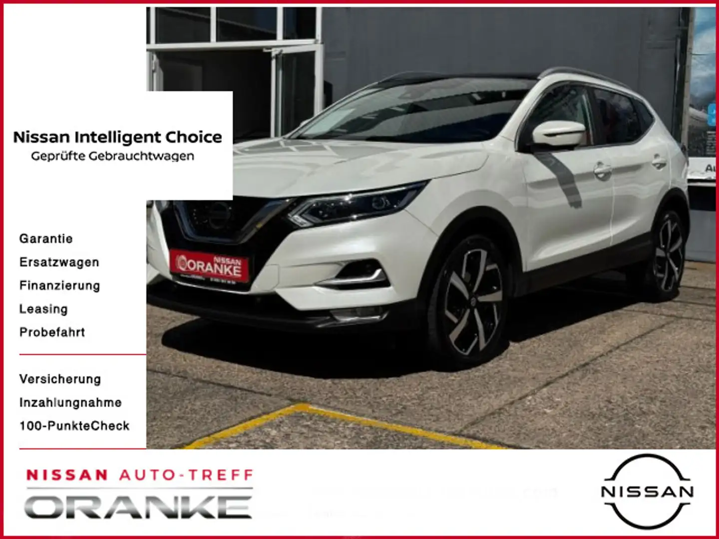 Nissan Qashqai 1.3 DIG-T 6MT Akari 19Zoll/Nappaleder/SH Wit - 1