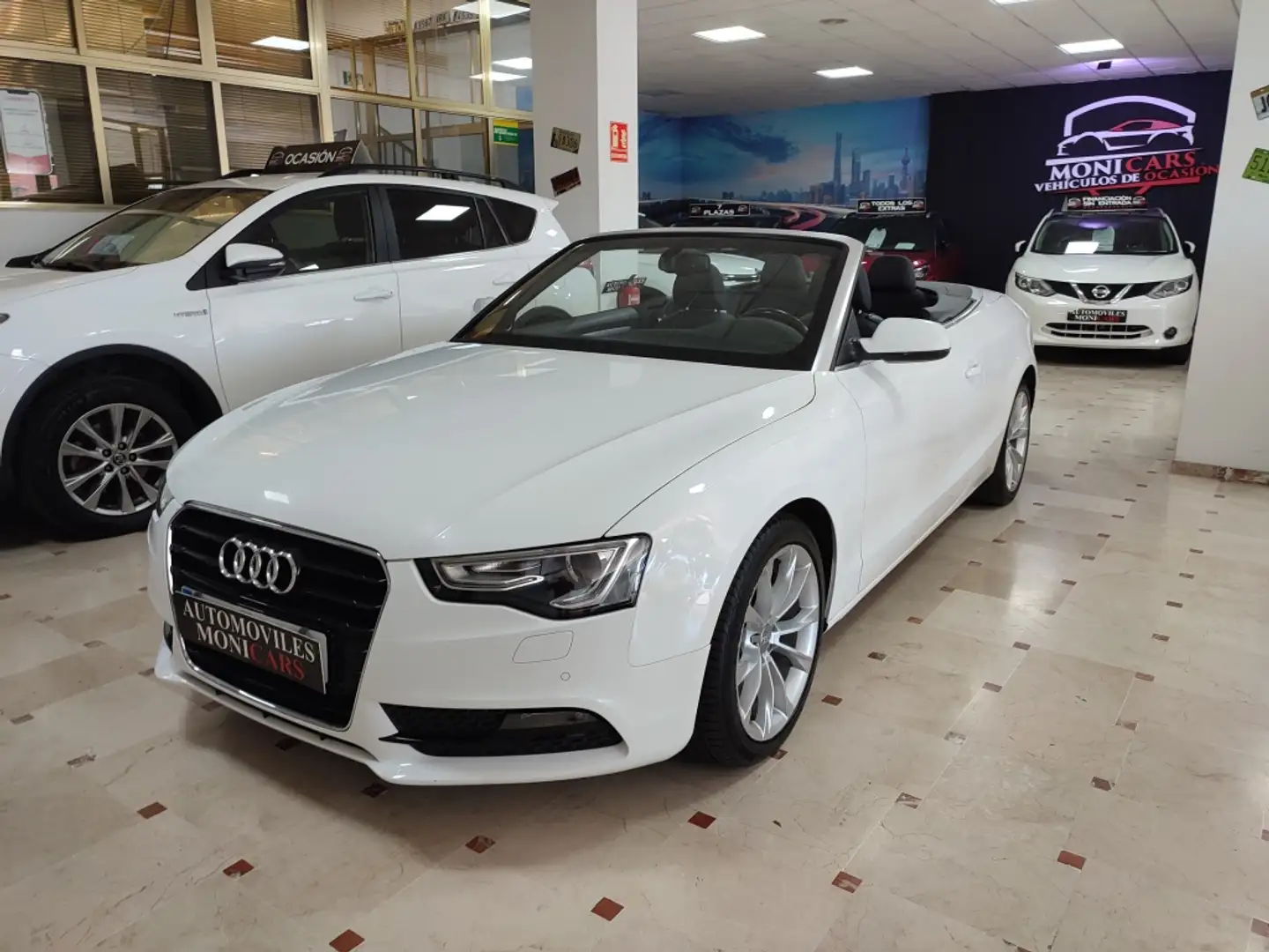 Audi A5 Cabrio 2.0TDI 190 Blanc - 1