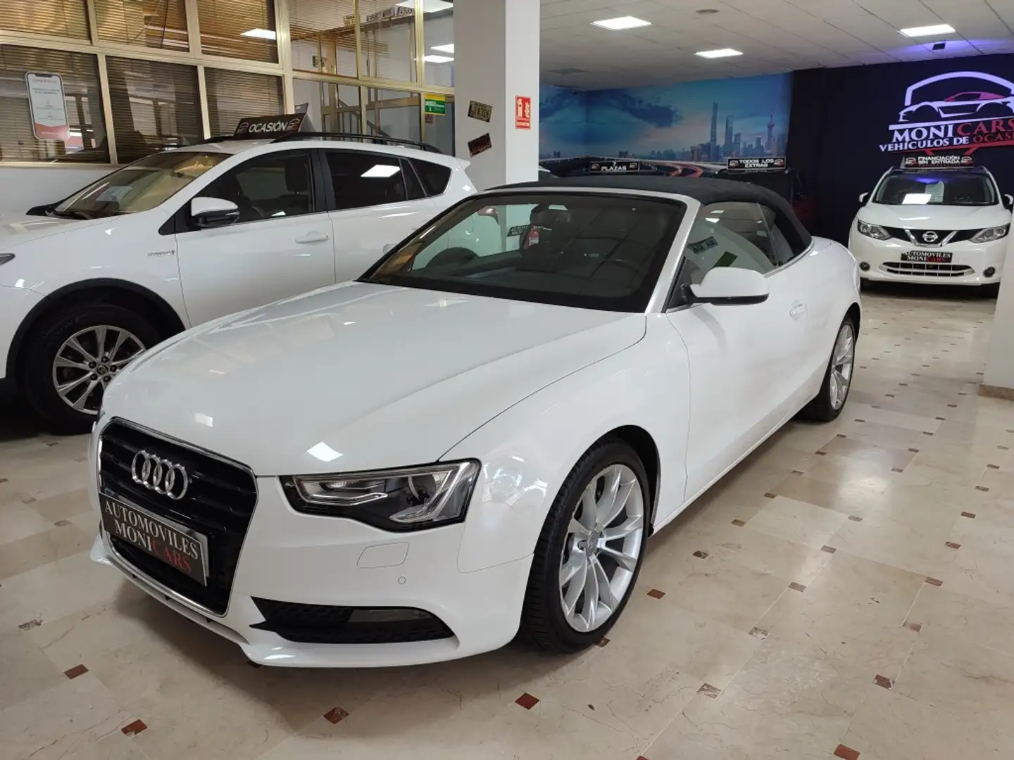 Audi A5 Cabrio 2.0TDI 190 Blanc - 2