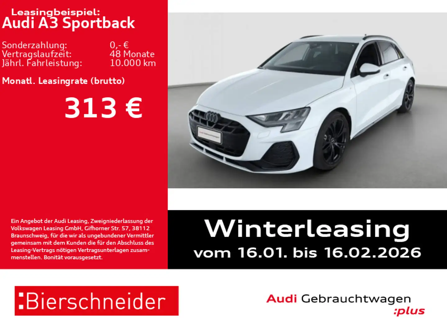 Audi A3 35 TFSI S-Line Black AHK HuD SONOS Weiß - 1