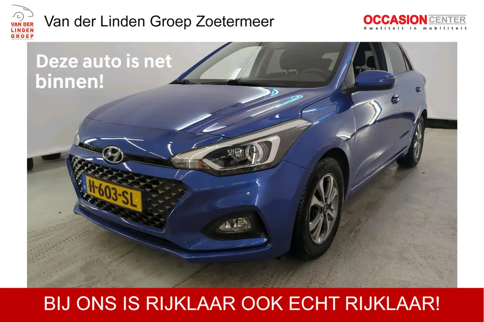 Hyundai i20 1.0 T-GDI Automaat|Comfort Navi|Cam|Pdc|15"|Climat Blauw - 1