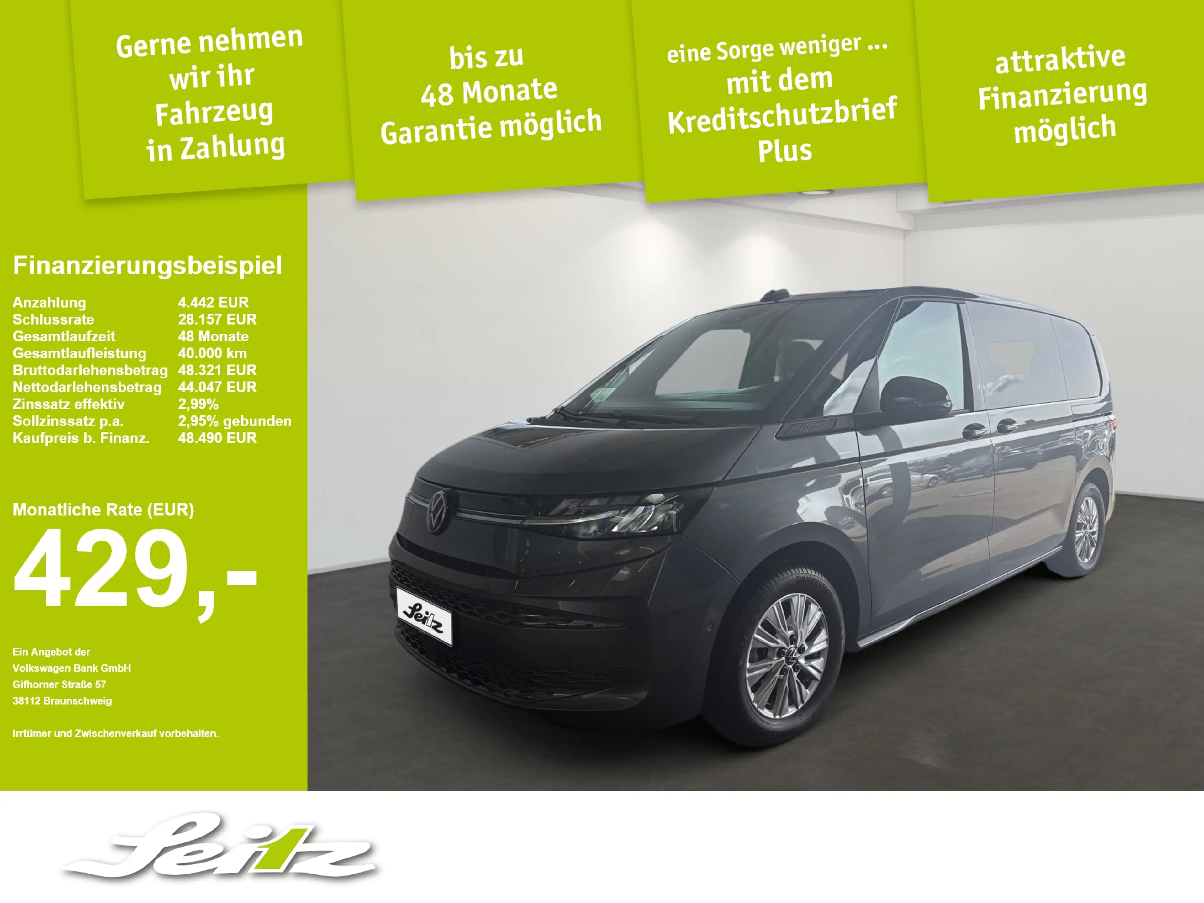 Volkswagen T7 Multivan 2.0 TDI KÜ Life *7S*AHK*KAMERA*