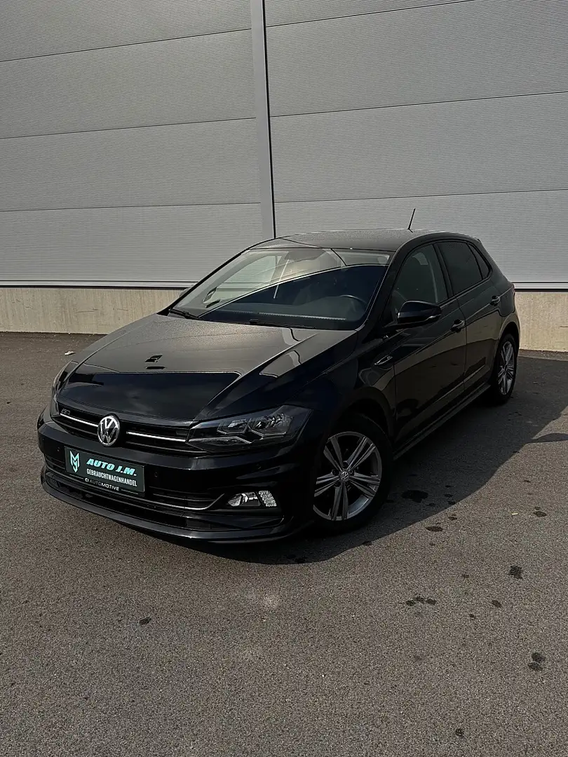 Volkswagen Polo 1,0 TSI R-Line ! Abstandstempomat ! Sitzheizung ! Schwarz - 1