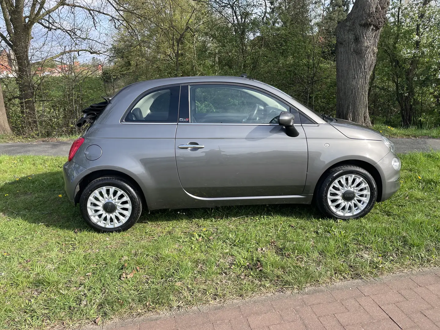 Fiat 500 500C CABRIO 1,2 ltr Lounge PDC+TEMPOMAT+KLIMA Grau - 2