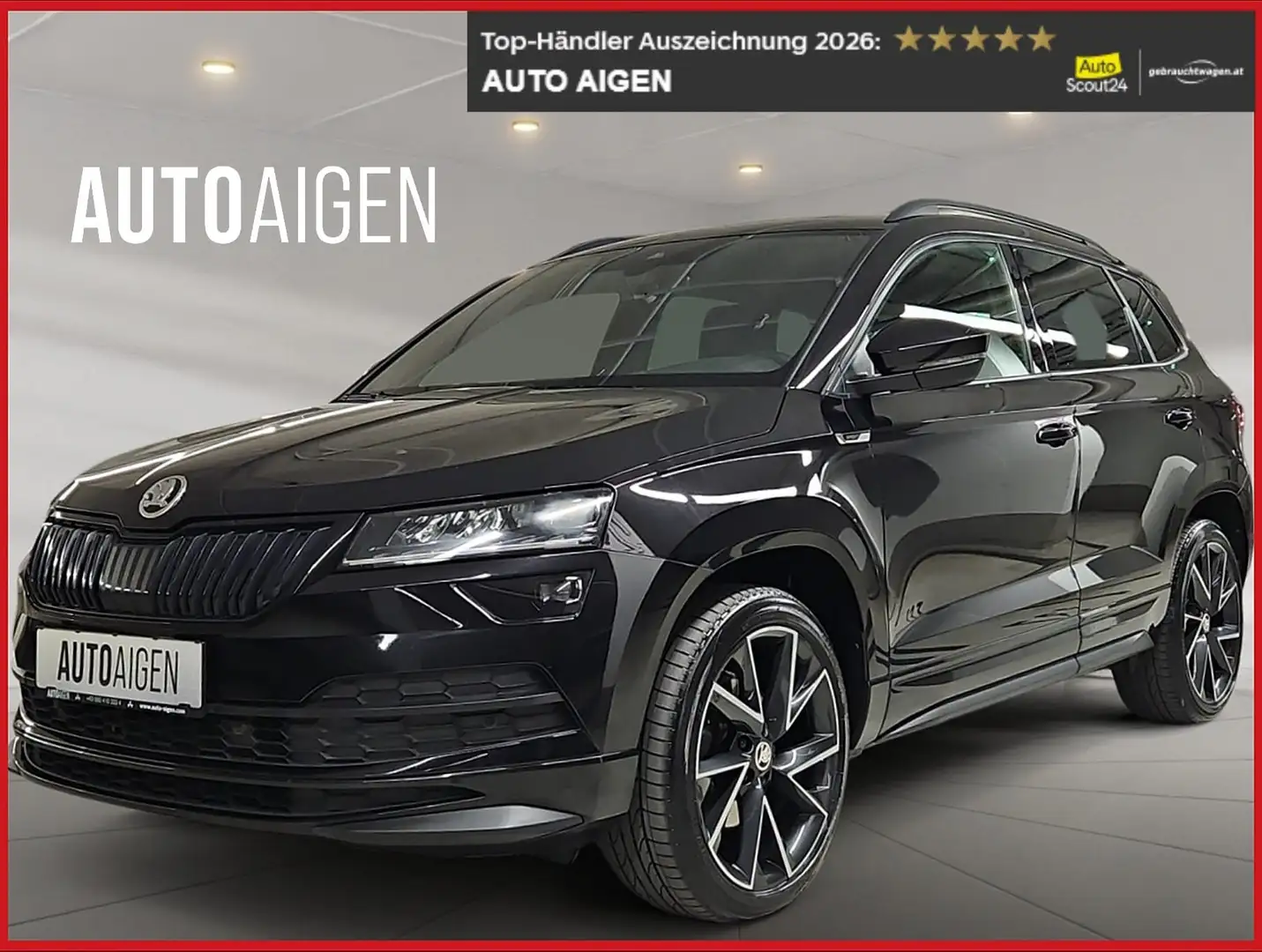 Skoda Karoq 4x4 * SPORTLINE * 1. BESITZ * AHK * LED * KAMERA * Schwarz - 1