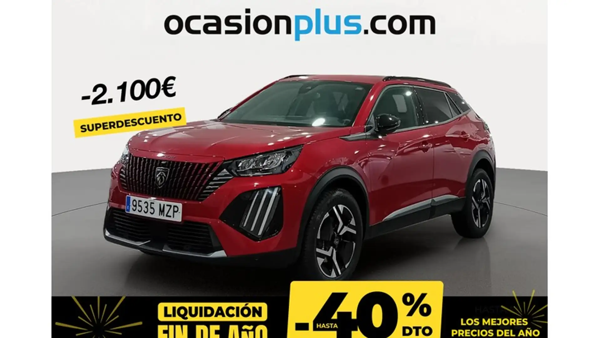 Peugeot 2008 Hybrid Allure eDCS6 145 Rouge - 1