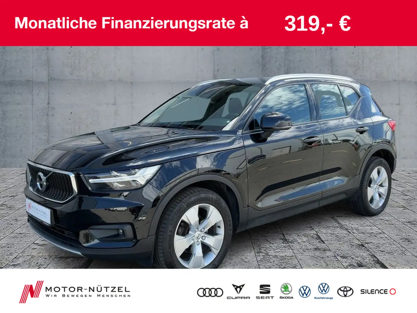 Volvo XC40 XC 40 D3 MONMENTUM LED+RFK+GRA+AHK Schwarz - 1