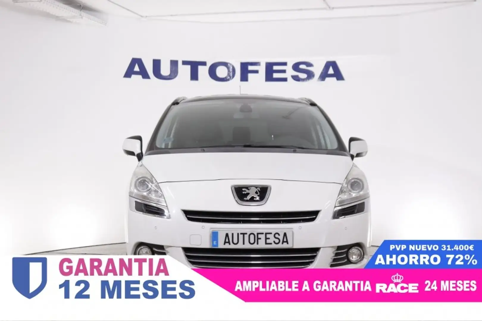 Peugeot 5008 ALLURE 1.6  AUTO 156cv 7 PLAZAS 5P # TECHO PANORAM Blanco - 2