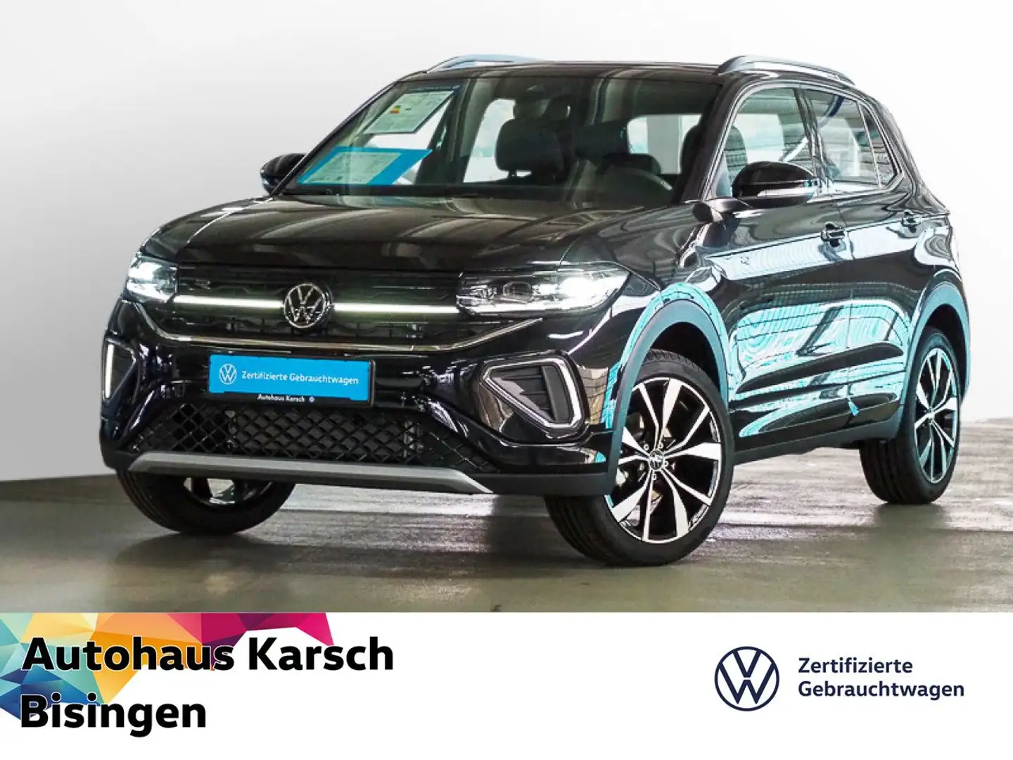 Volkswagen T-Cross 1.0 TSI DSG R-Line AHK, KLIMA, PDC LED Noir - 1