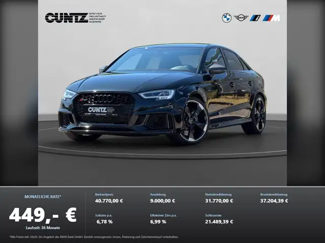 Audi RS3 Limousine Matrix LED–Scheinwerfer Bang&Olufsen-Sou