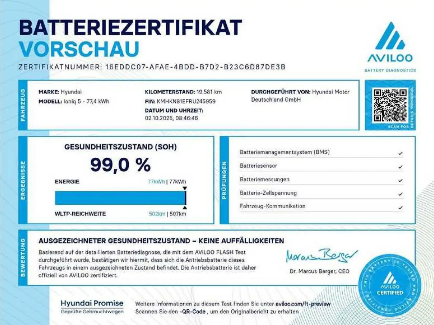Hyundai IONIQ 5 77,4 kWh 2WD TECHNIQ 20" BOSE Bluetooth Blau - 2