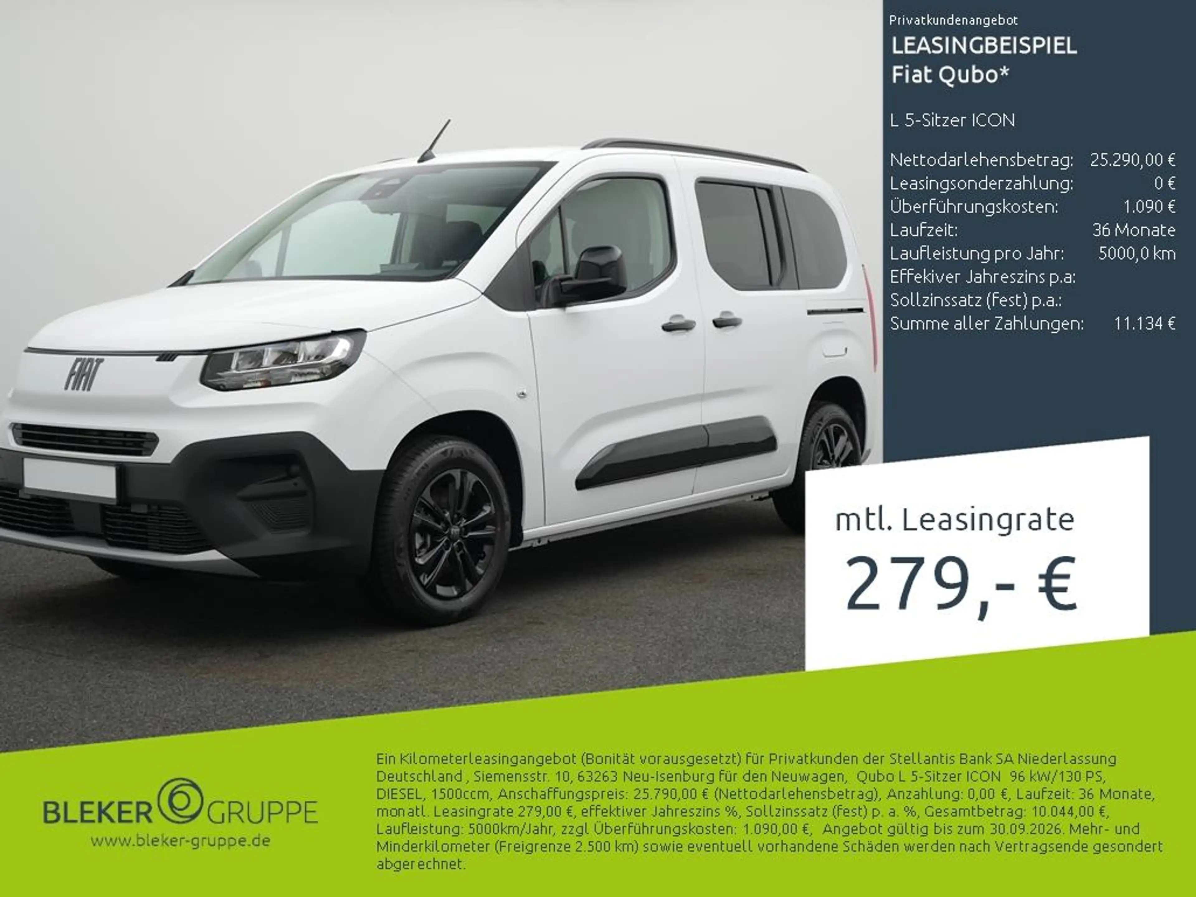 Fiat Qubo L 5-Sitzer ICON