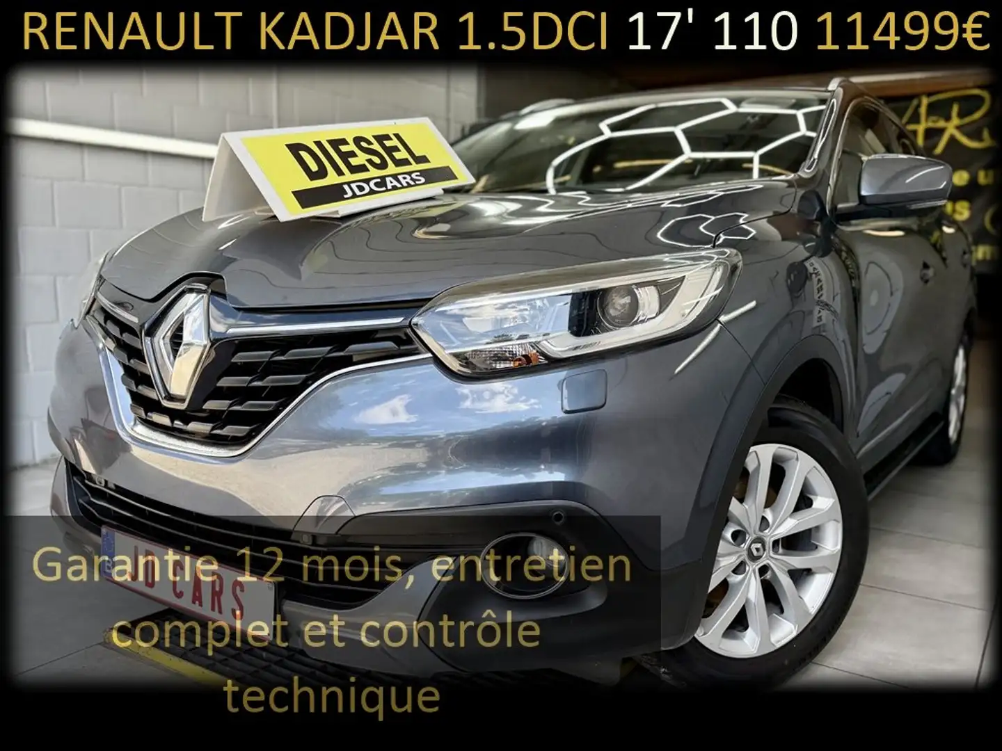 Renault Kadjar Kadjar 1.5DCI 110 ‼️GARANTIE 1 AN CTOK‼️ Grijs - 1