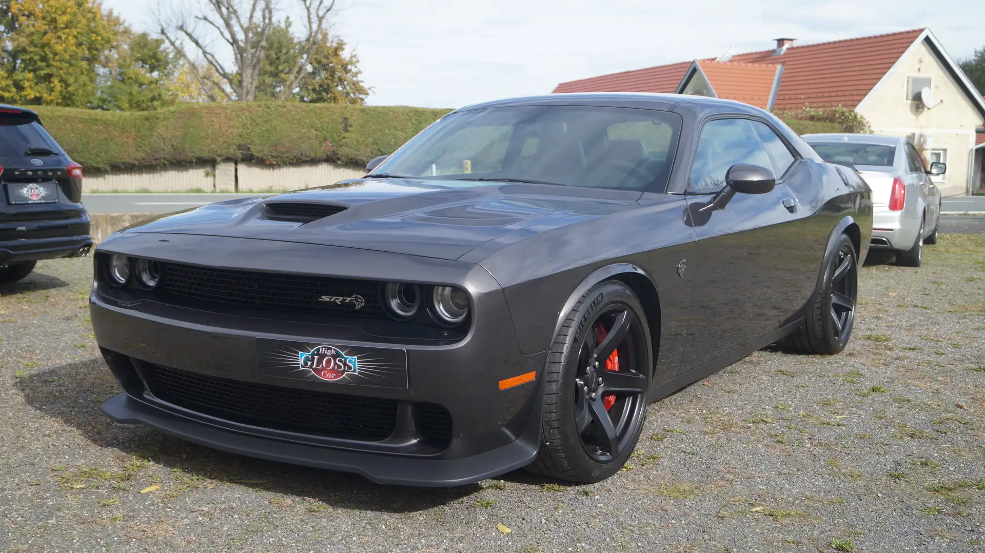 Dodge Challenger SRT Hellcat 6,2 V8, UNFALLFREI, TOP ZUSTAND, AB EU Grau - 1