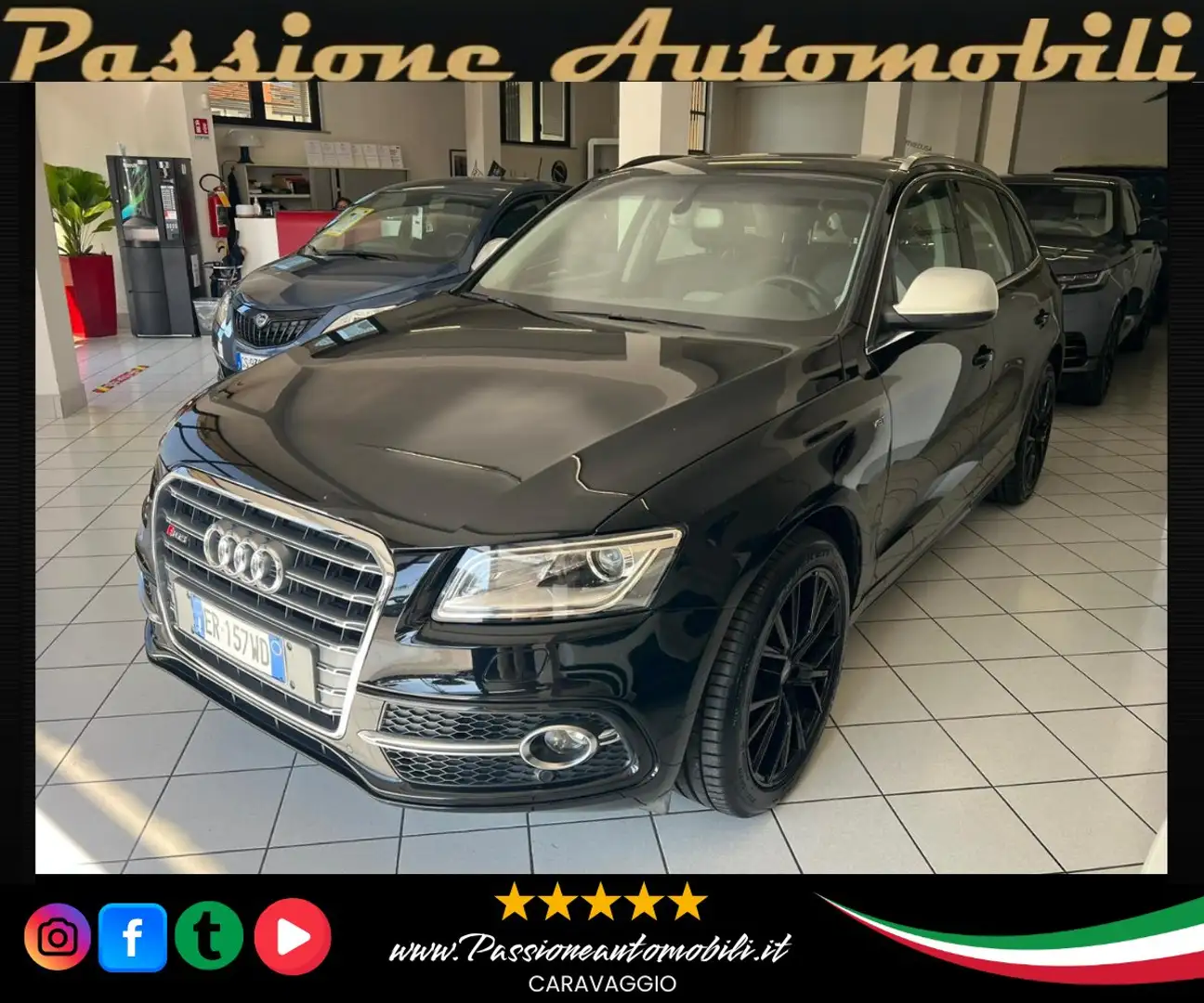 Audi SQ5 3.0 V6 TDI BiTurbo QUATTRO 313CV + LED + CERCHI 20 Nero - 1