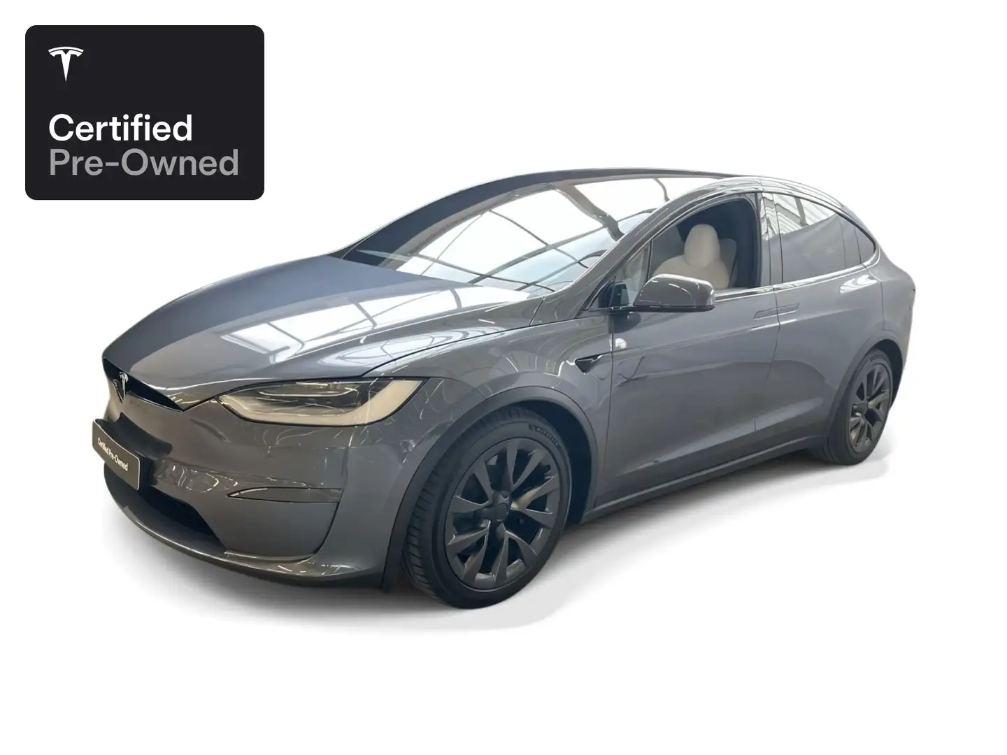 Tesla Model X Palladium "Certified Pre-Owned" Argent - 1