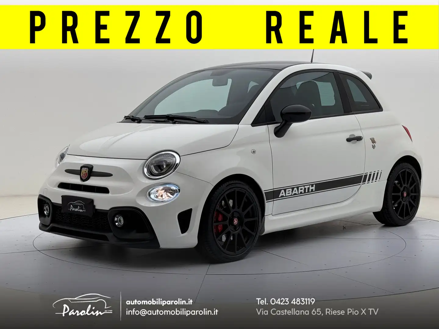 Abarth 595 1.4 t-jet esseesse 180cv Akrapovic-Black pack Blanc - 1