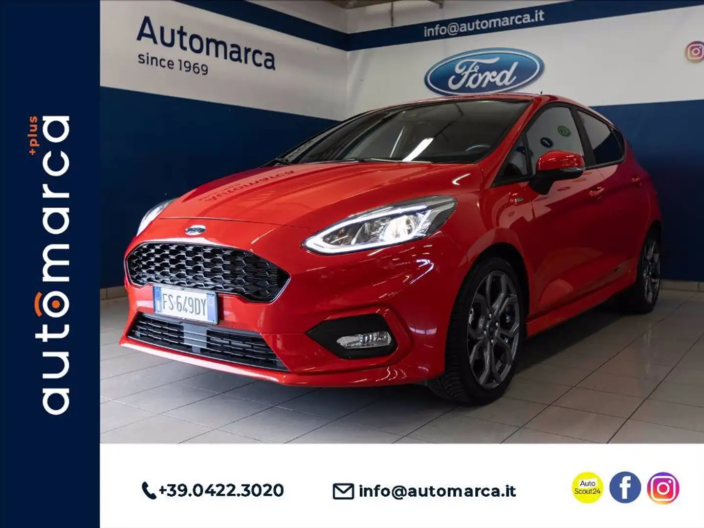 Ford Fiesta 5p 1.1 ST-Line 85cv my18 Rojo - 1