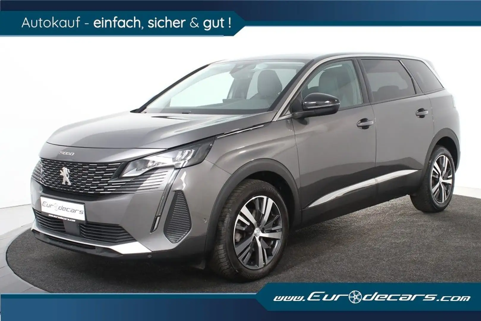 Peugeot 5008 Allure 130 *1.Hand*T-Leder*7-Sitze*AHK* Grau - 1