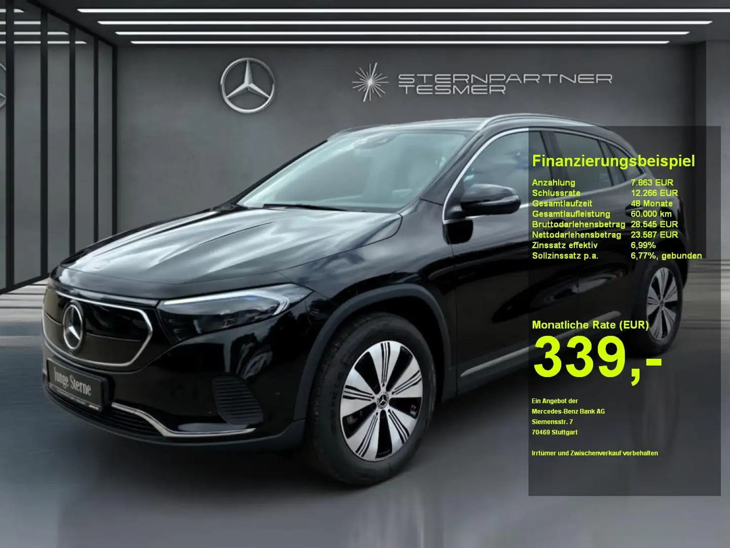 Mercedes-Benz EQA 350 4M EQ-Prämienrabatt 2500 Euro möglich Negro - 1
