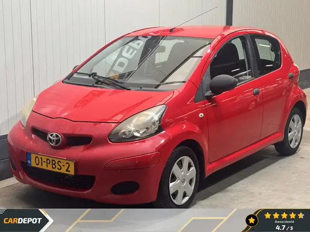 Toyota Aygo 1.0-12V Access Blanke lak laat een beetje los.