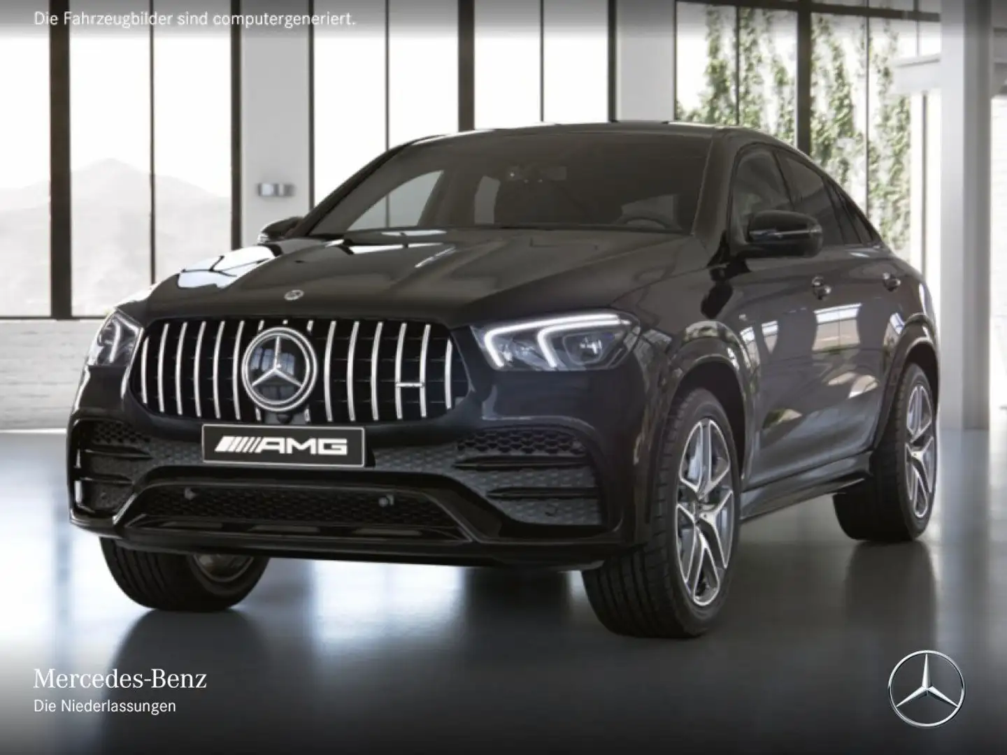 Mercedes-Benz GLE 53 AMG GLE 53 Coupé 4M NIGHT+360+MULTIBEAM+21"+SPUR+TOTW Schwarz - 2