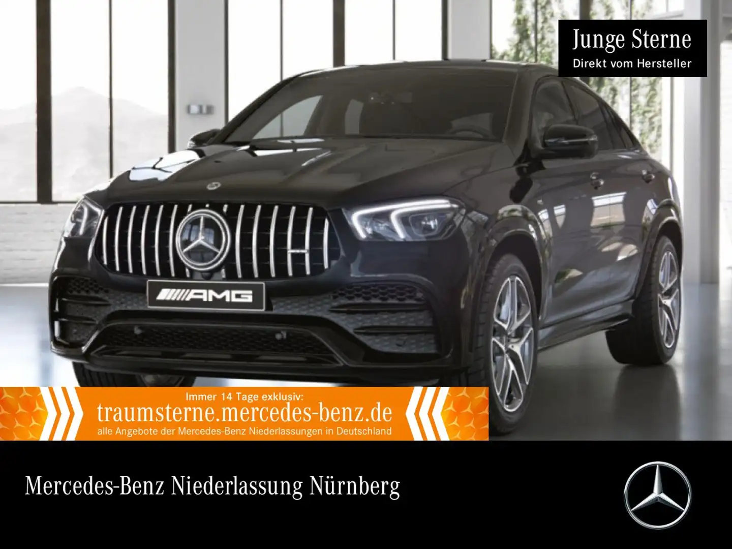 Mercedes-Benz GLE 53 AMG GLE 53 Coupé 4M NIGHT+360+MULTIBEAM+21"+SPUR+TOTW Schwarz - 1