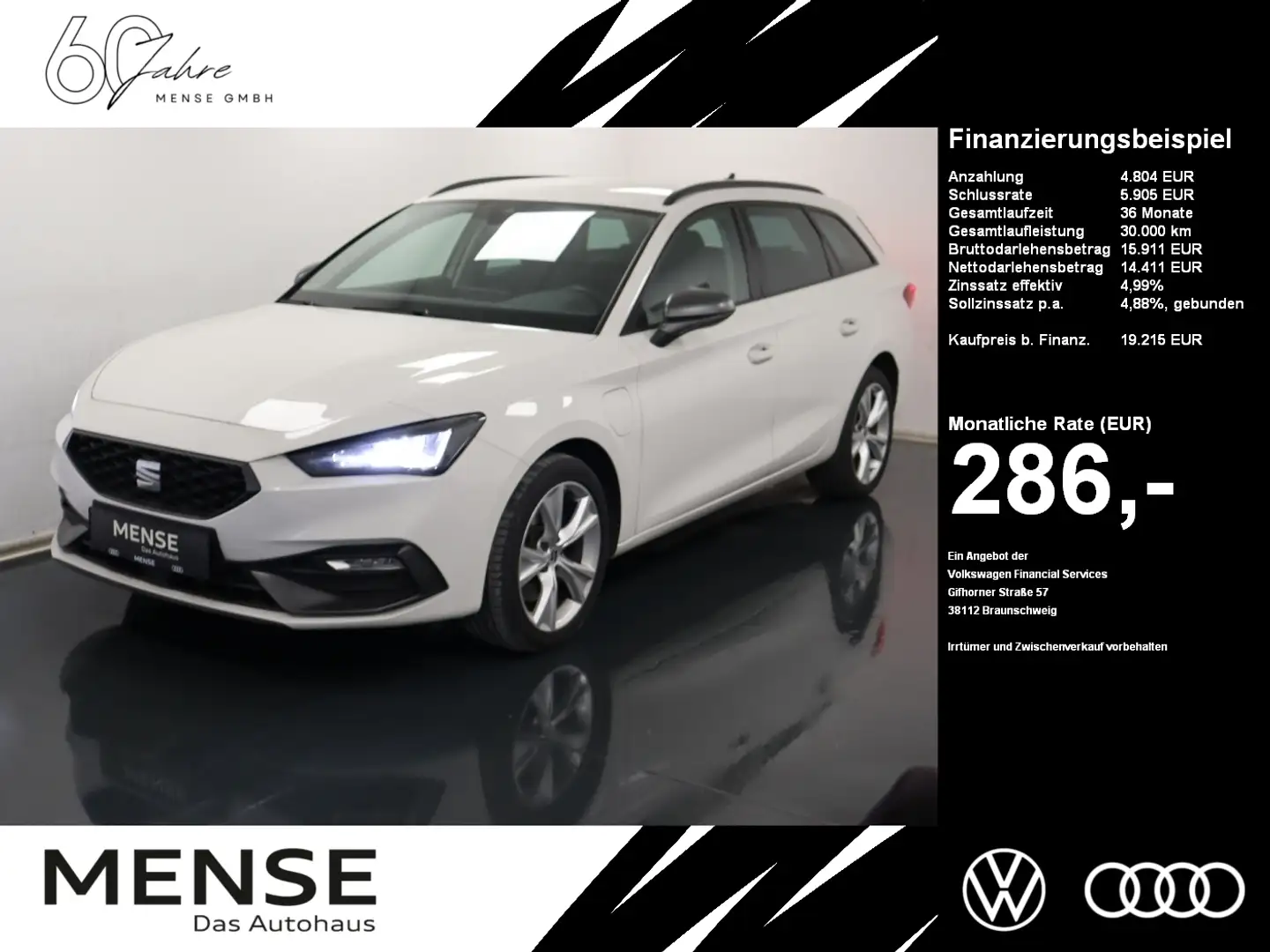 SEAT Leon Sportstourer FR 1. TSI e-Hybrid DSG |AHK|LM Weiß - 1