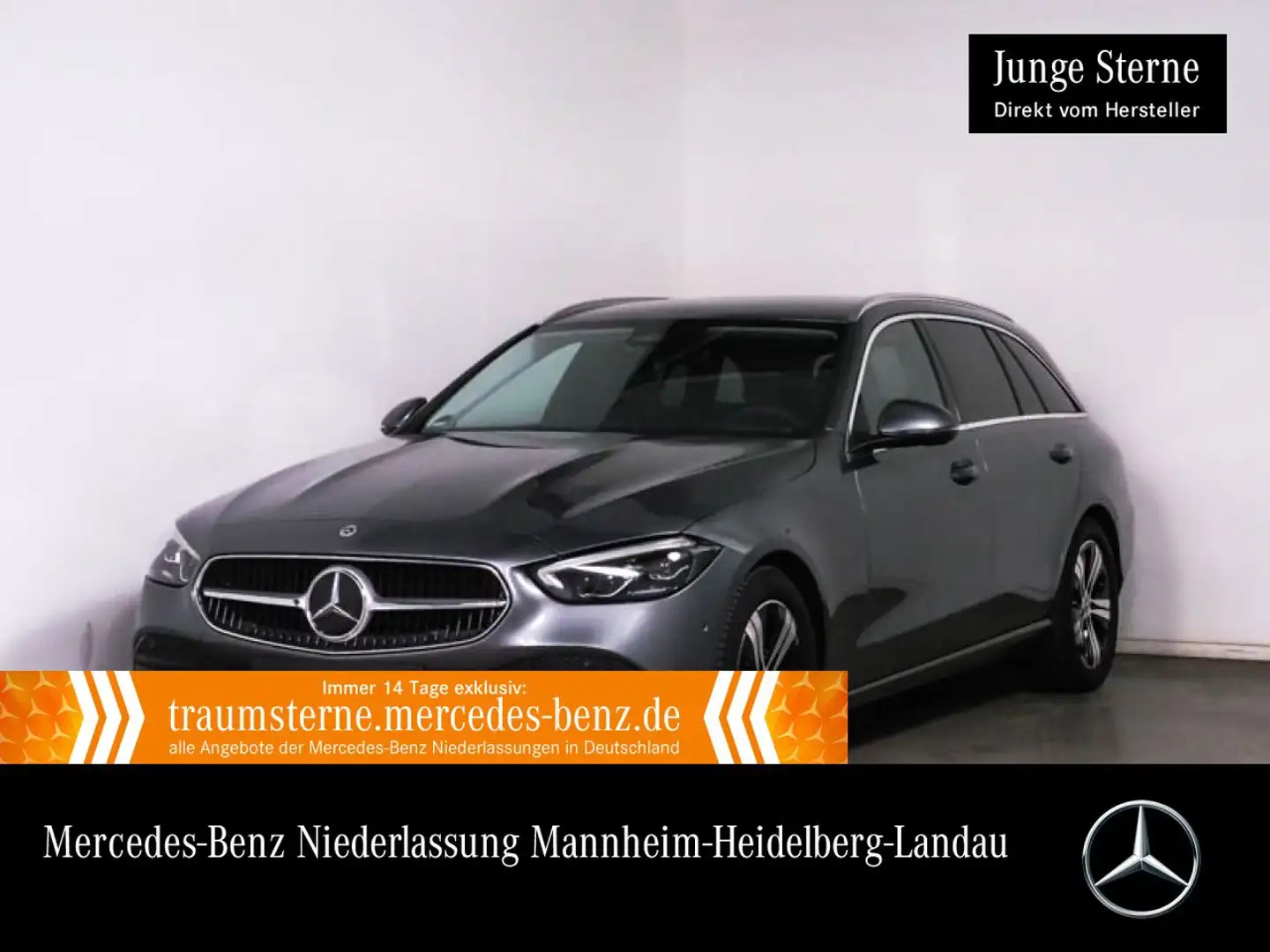 Mercedes-Benz C 180 T AVANTG+LED+KAMERA+TOTW+KEYLESS+9G Gris - 1