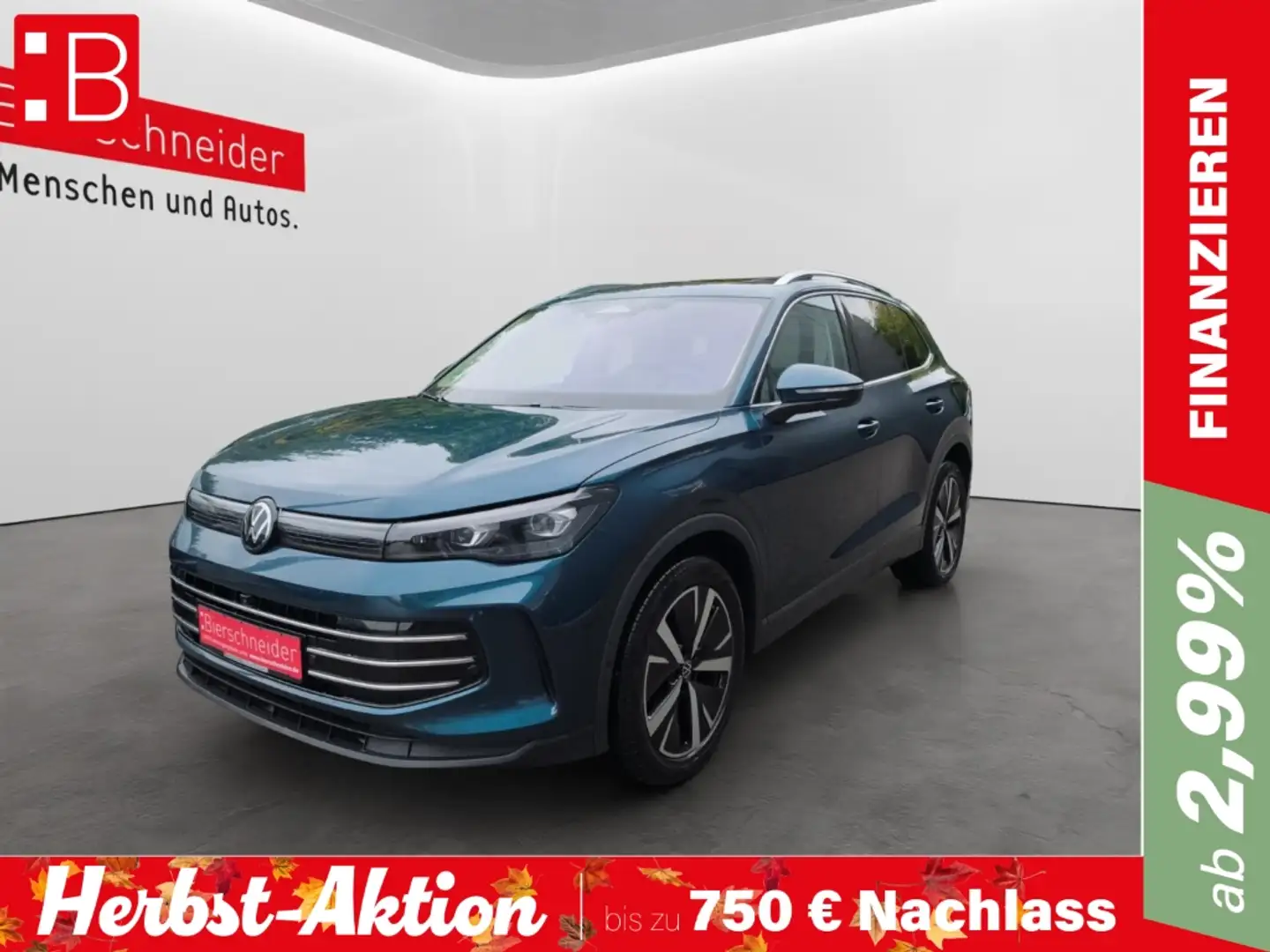 Volkswagen Tiguan 2.0 TDI DSG Elegance IQ.LIGHT NAVI AHK HUD 5-J-GAR Blau - 1